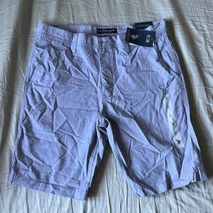U.S. POLO ASSN. - 34W - Hartford Short - Blue/Gray Patterned